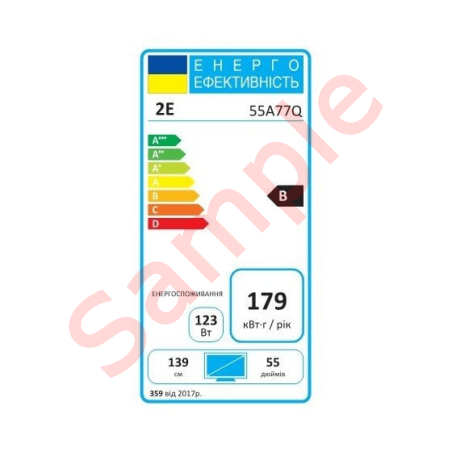 Телевізор 2E 55" 55A77Q (2E-55A77Q) Black - фото 2