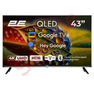 2E 43" 43A77Q TV (2E-43A77Q) Black