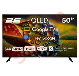 Телевізор 2E 50" 50A77Q (2E-50A77Q) Black