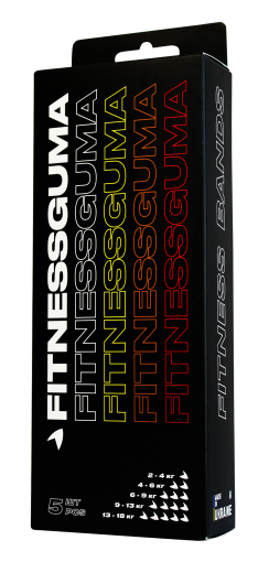 Набір фітнес-гумок із 5 штук FITNESSGUMA - фото 1